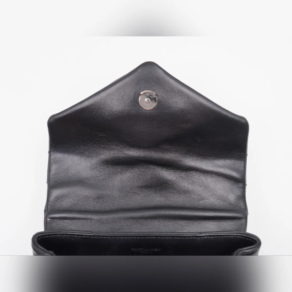 CF49 💟 Saint Laurent Loulou Shoulder Bag Matelasse Chevron Leather Toy - Picture 14 of 15